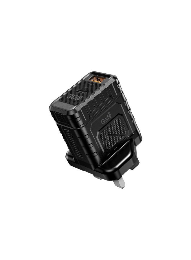 Cellairis 30W GaN Wall Charger with Type-C Cable, Compact Fast Charging with Power Delivery & QC 3.0 - Image 5